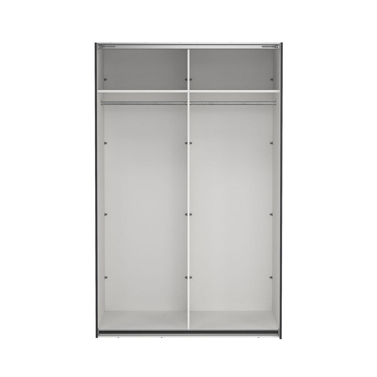 SCHIEBETÜRENSCHRANK, Bergamo, Grau, Holzwerkstoff, 139 x 67 x 221 cm - Grau, Holzwerkstoff (139/221/67cm) - ebuy24