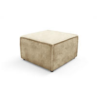 POLSTERHOCKER TESSO Modern Sitzhocker, Fußhocker Beige - Beige, Holzwerkstoff/Kunststoff (76/41/76cm) - MASSENO