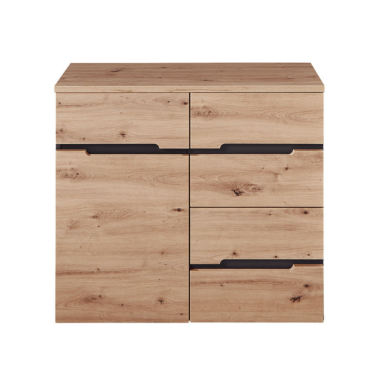 KOMMODE Manresa-36 - Braun, Holzwerkstoff (90/82/38cm) - Lomado