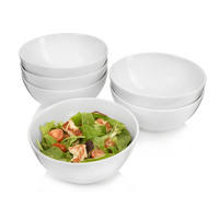 SALATSCHALEN SET SUNFORT - 6 teilig aus Porzellan - Weiß, Keramik (18cm) - Sänger