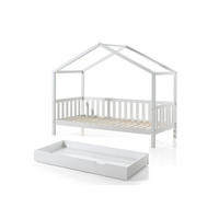 HAUSBETT Kapua 210x170x97 aus Massivholz in Weiß - Weiß, Holz (90/200cm) - 58aufmkessel