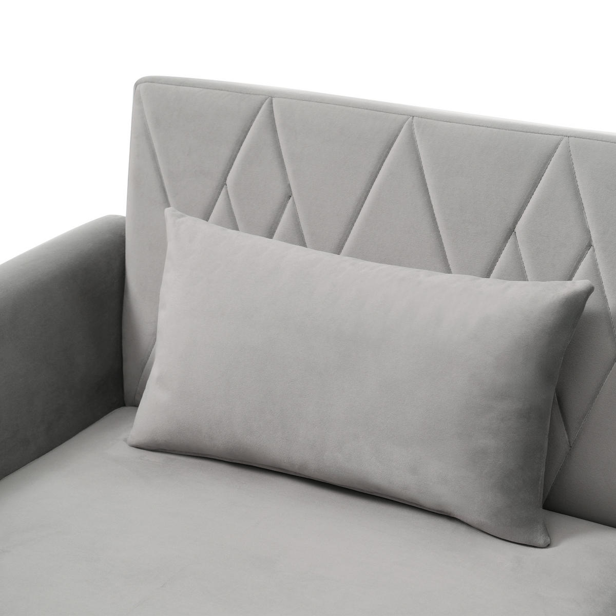 SOFA 2-Sitzer 180/75/82 cm Grau - Grau, Textil (75/82/180cm)