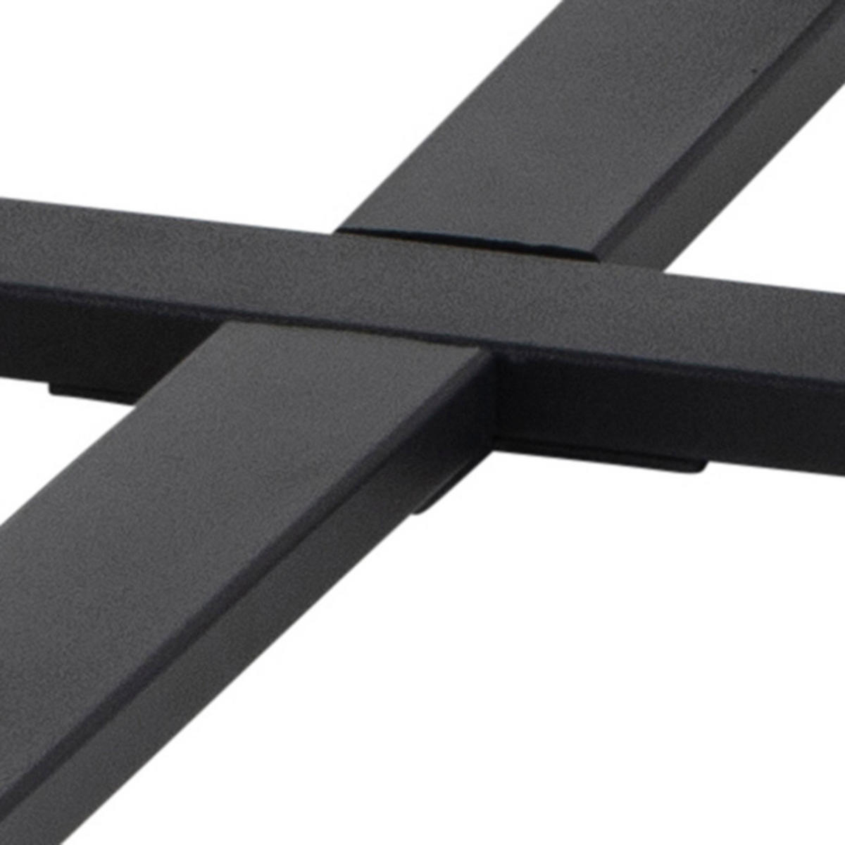 COUCHTISCH Marmordruck schwarz - Schwarz, Holzwerkstoff (77/77/44cm) - ebuy24
