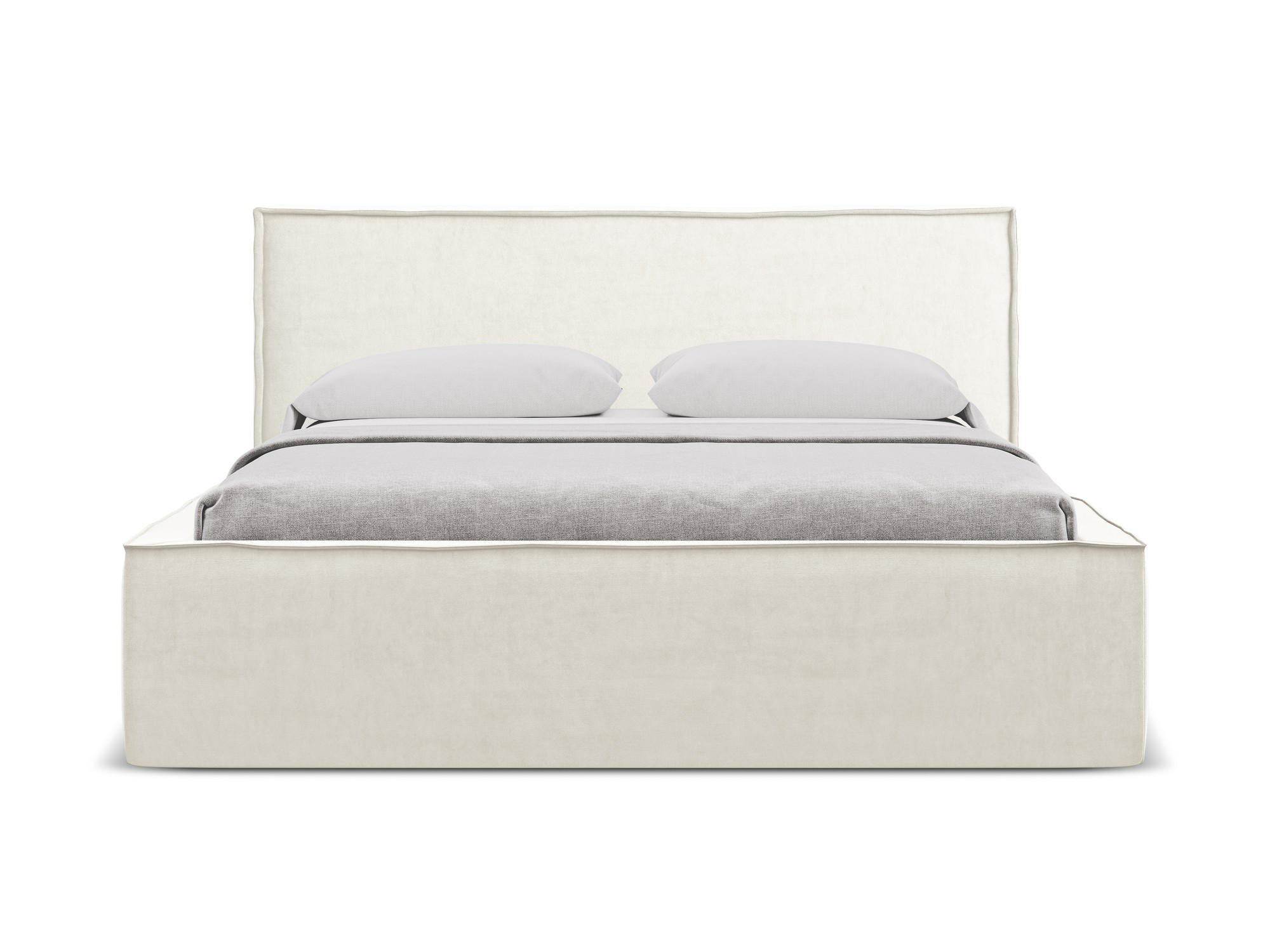 POLSTERBETT mit Bettkasten und Lattenrost 160x228 Beige - Beige/Creme, Kunststoff/Textil (140/200cm) - Makamii