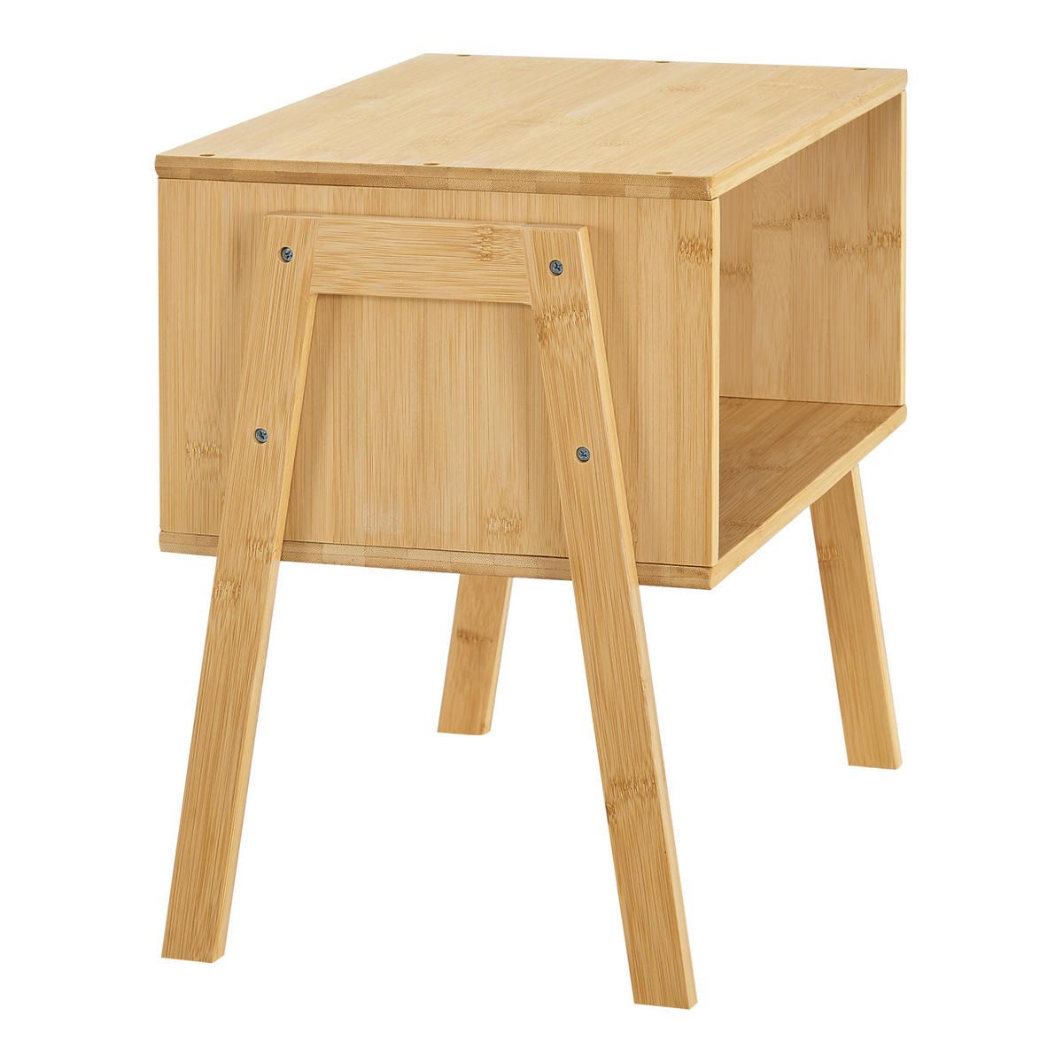 NACHTTISCHSET Vinderup - Beige, Naturmaterialien (44/42/29cm) - [en.casa]