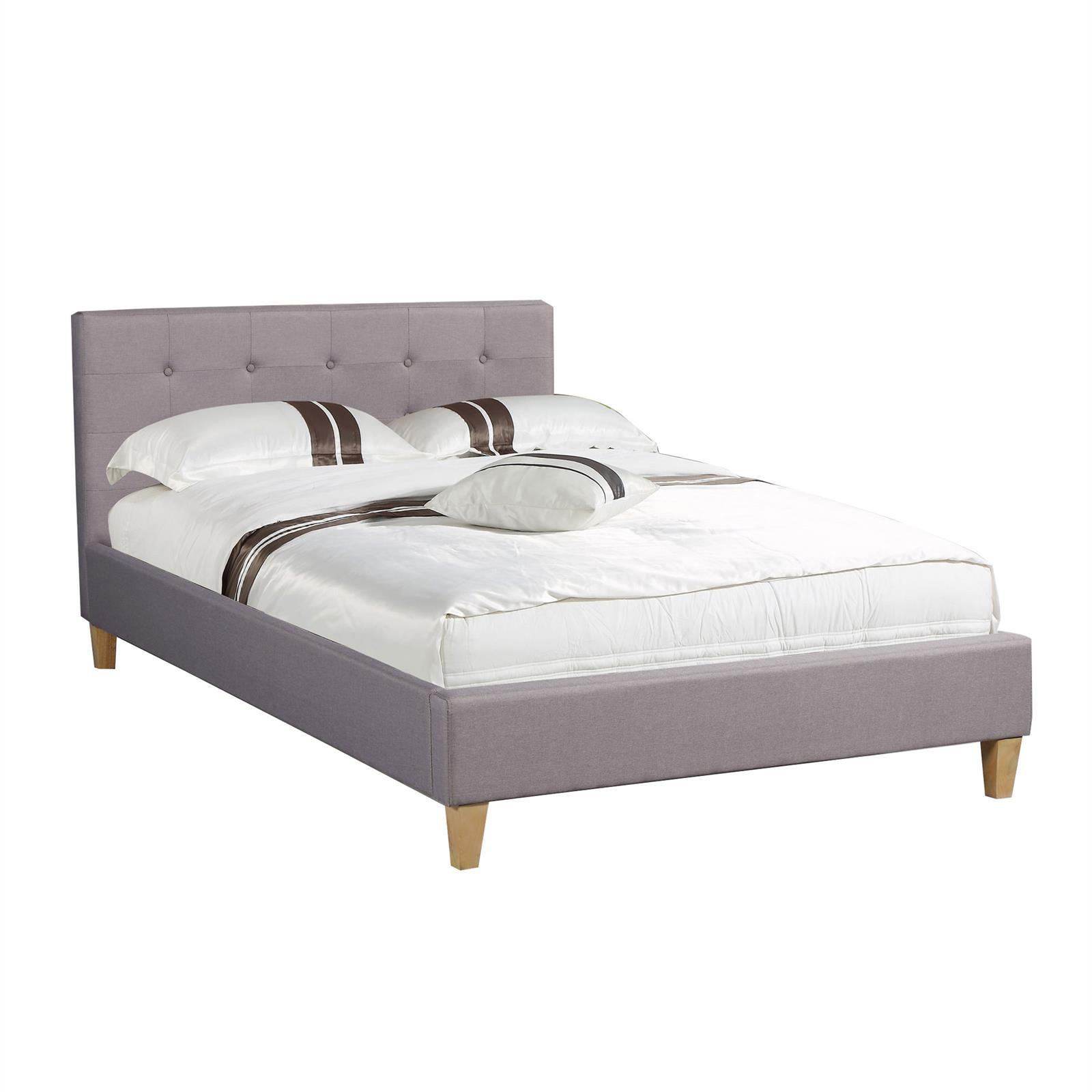 POLSTERBETT ADELE 120X200 CM - Grau, Textil (120/200cm) - CARO-Möbel