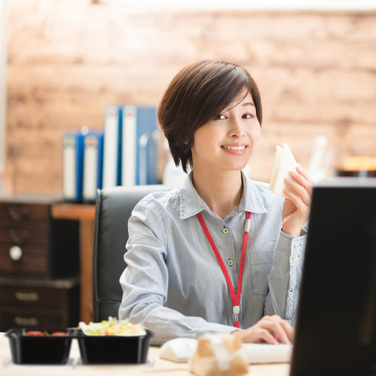 10XKRABIČKY na přípravu jídla - černá, plast (21.5/4.5/18.5cm) - Relaxdays