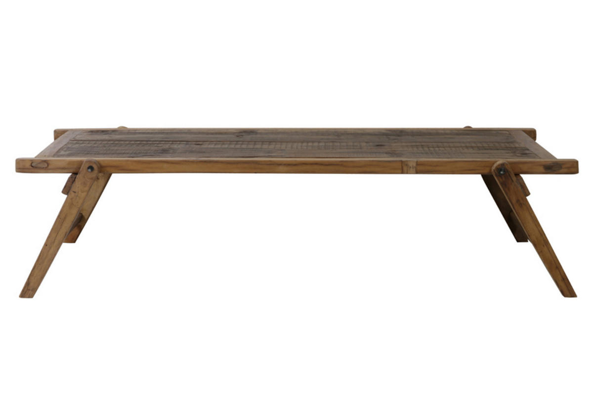 COUCHTISCH Militärbraun 180/85/43,5 cm - Braun, Holz (180/85/43.5cm) - Light & Living