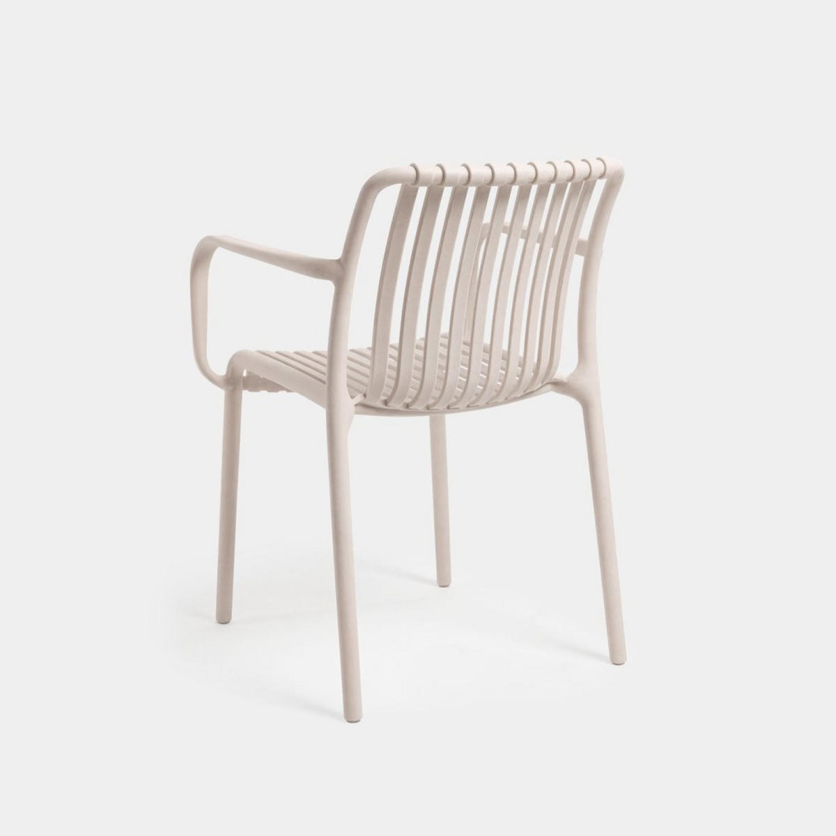 GARTENSTUHL Ollie Beige 57 cm x 80 cm 4er-Set - Beige, Kunststoff (57/80/61cm) - Klast Home