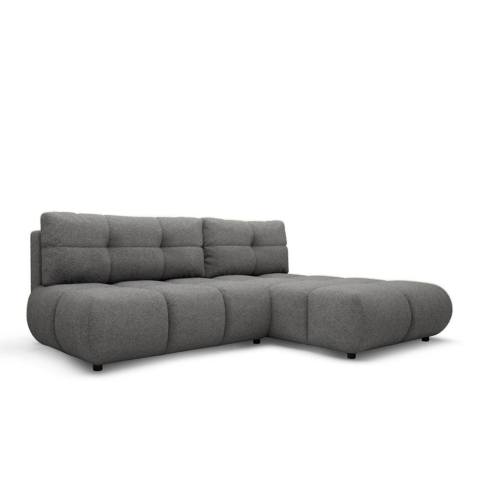 ECKSOFA Milorya Anthrazit - Anthrazit, Textil (230/90/170cm) - Pillovely