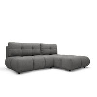 ECKSOFA Milorya Anthrazit - Anthrazit, Textil (230/90/170cm) - Pillovely