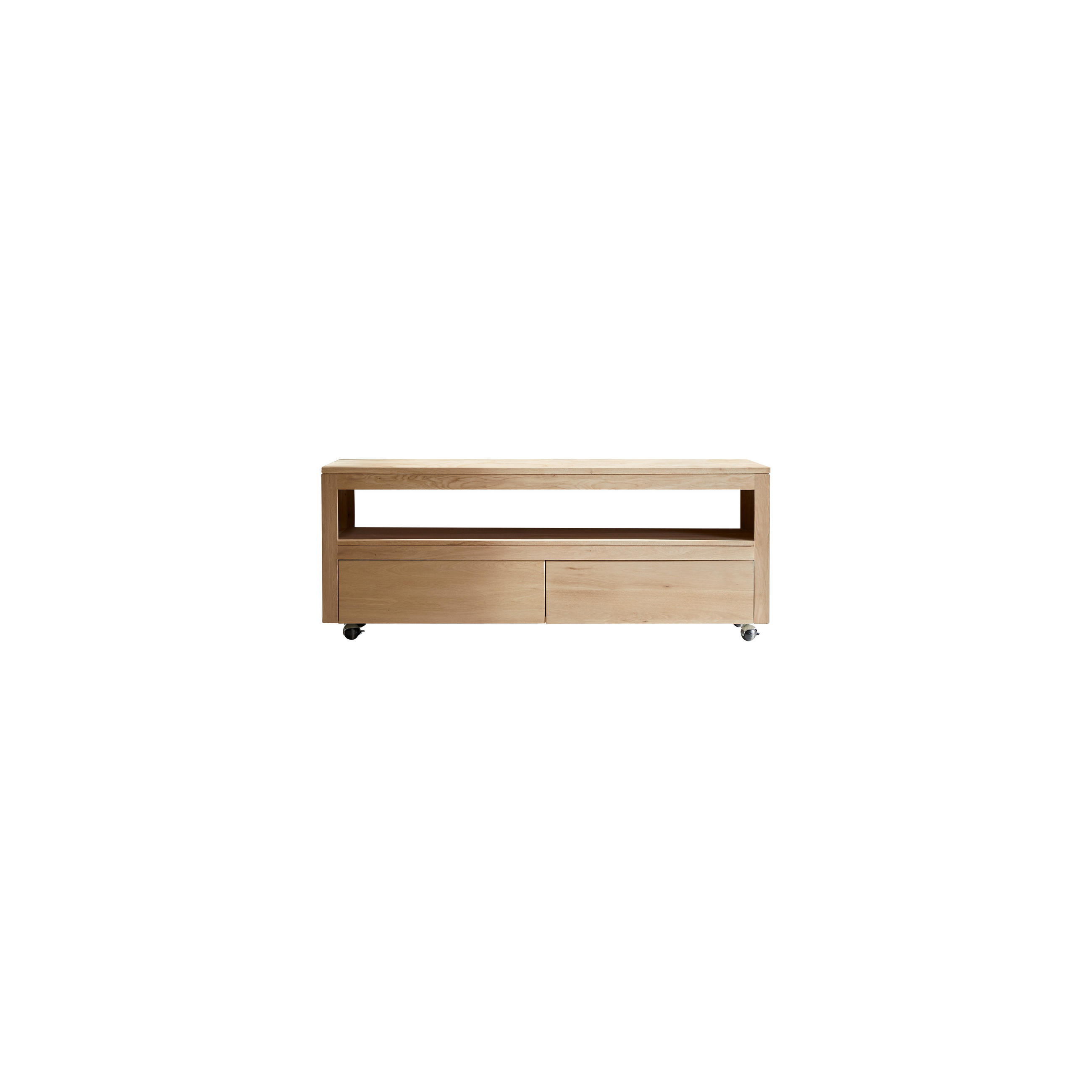 TV-SCHRANK Anoa Natur aus Eiche - Naturfarben, Holz (140/55/45cm) - Tikamoon