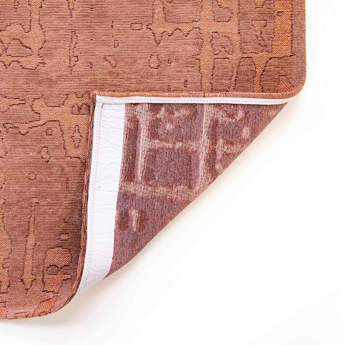TEPPICH Za Copper Structures Baobab 80/250 cm - Pink, Kunststoff/Textil (80/250cm) - Louis De Poortere