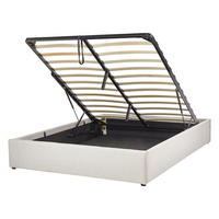 POLSTERBETT 140/200 cm Beige Dinan - Beige, Textil (140/200cm) - Beliani