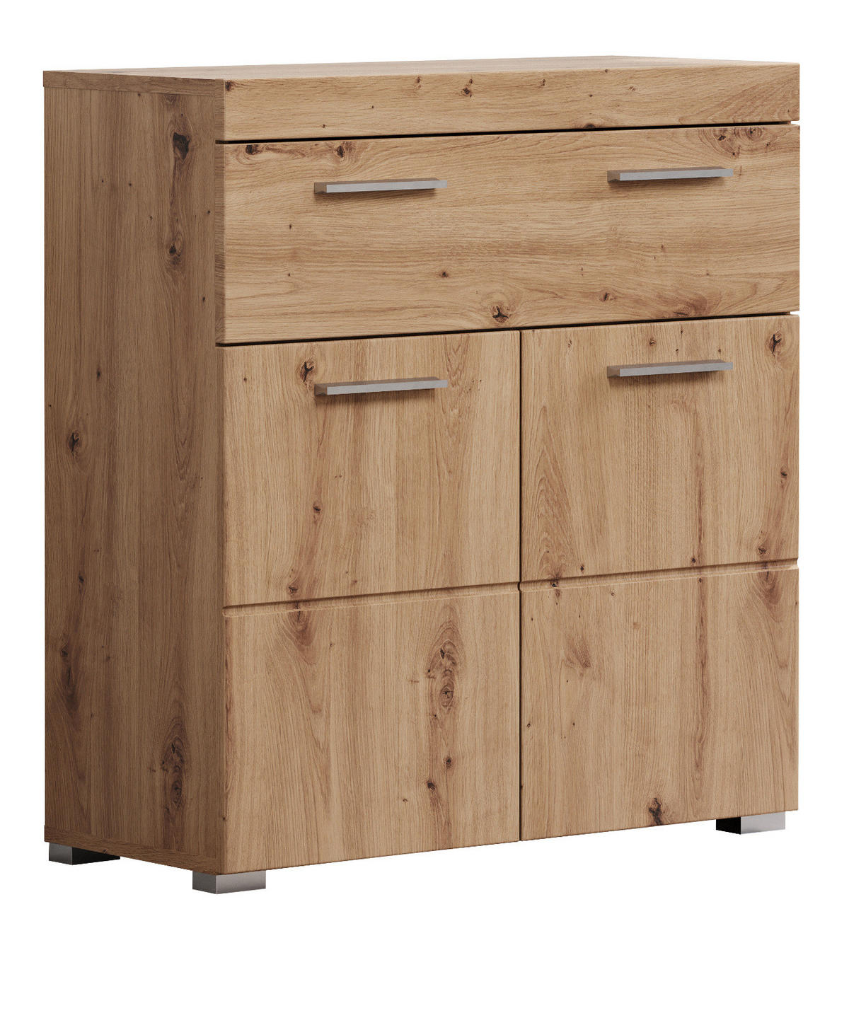 BADKOMMODE Asteiche 73 x 79 cm, Badzimmer Kommode mit viel Stauraum - Eichefarben, Holzwerkstoff/Kunststoff (73/79/31cm) - Top.Furn