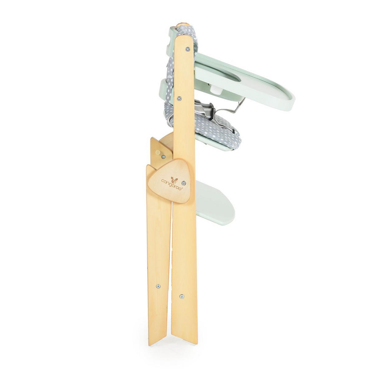 HOCHSTUHL Caramel Holz grün Kissen, klappbar, Fußstütze, 3-Punkt-Gurt - Grün, Holz (45/78/55cm) - Cangaroo
