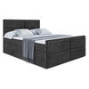 BOXSPRINGBETT AURA-Z KING - 140 x 200 - H3/H4 - Schwarz - Schwarz, Holzwerkstoff (140/200cm) - ALTDECOR
