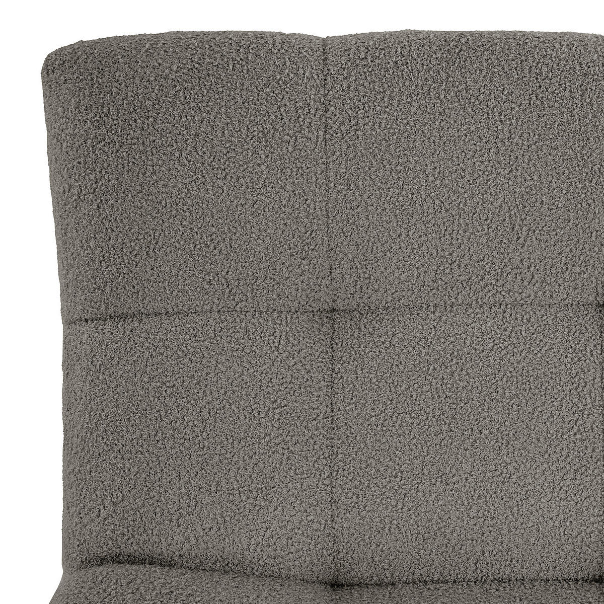 SESSEL - Dunkelgrau/Schwarz, Textil/Metall (67/82/74cm) - home24
