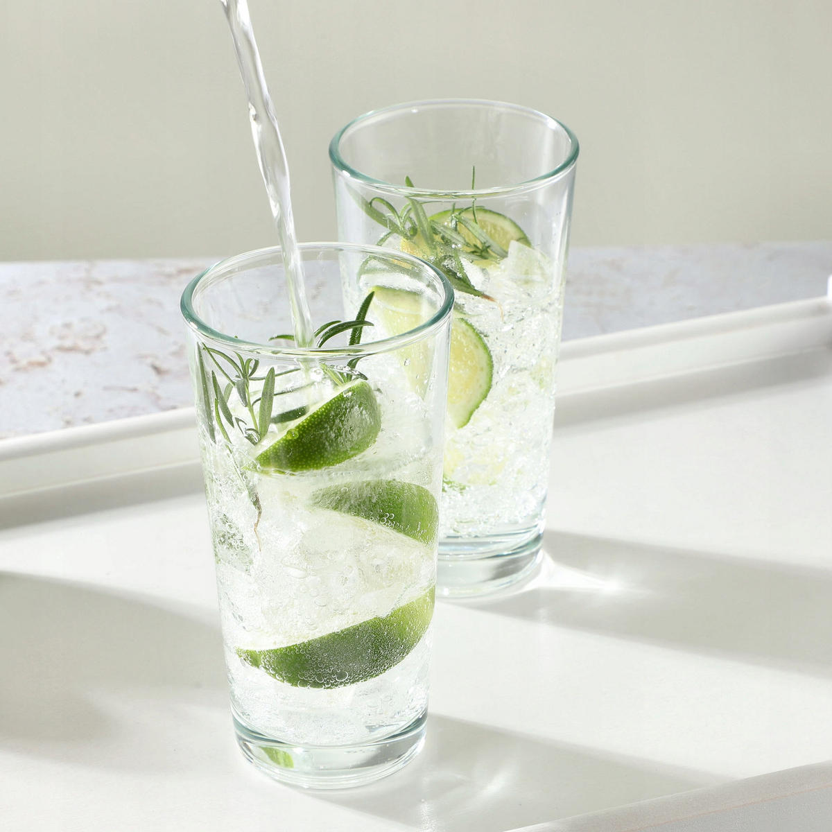 KADAX 4x Gläser 340ml für Getränke Getränke Wasser Glas Set Set - Transparent, Glas (0.34L) - KADAX
