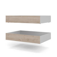 BETTSCHUBLADE, Nada, Braun, Spanplatte foliert, 94 x 67 x 18 cm - Braun, Holzwerkstoff - ebuy24