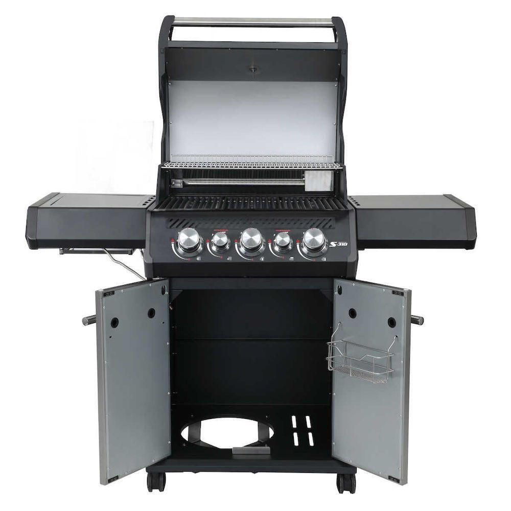 GASGRILL S-318 Blackline mit 3 Hauptbrenner Schwarz - Schwarz, Metall (137/119/64cm) - CHEFGASTRO