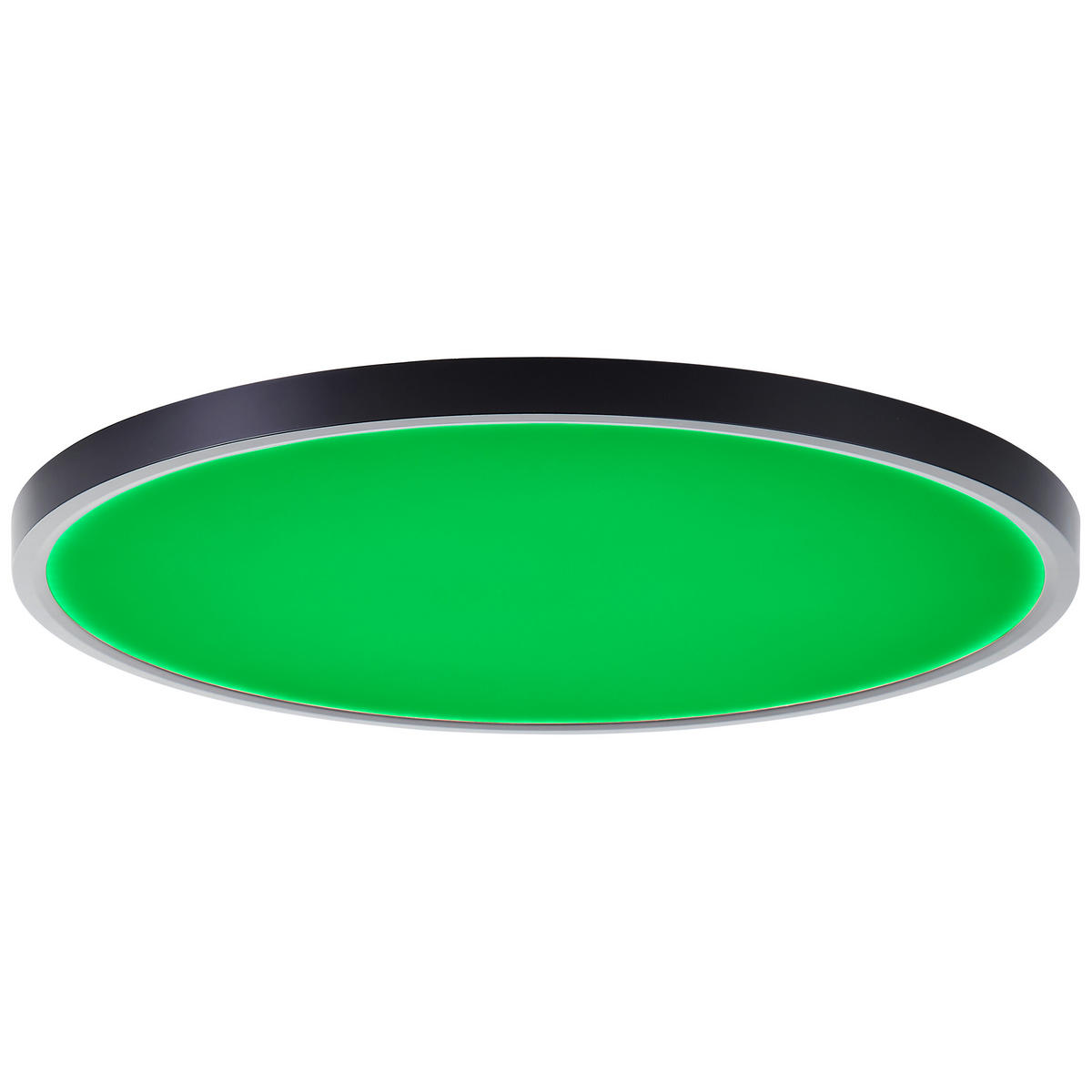 LED DECKENLEUCHTE Lotti Schwarz/Weiß 50/50/3 cm - Multicolor, Kunststoff (50/50/3cm) - Brilliant