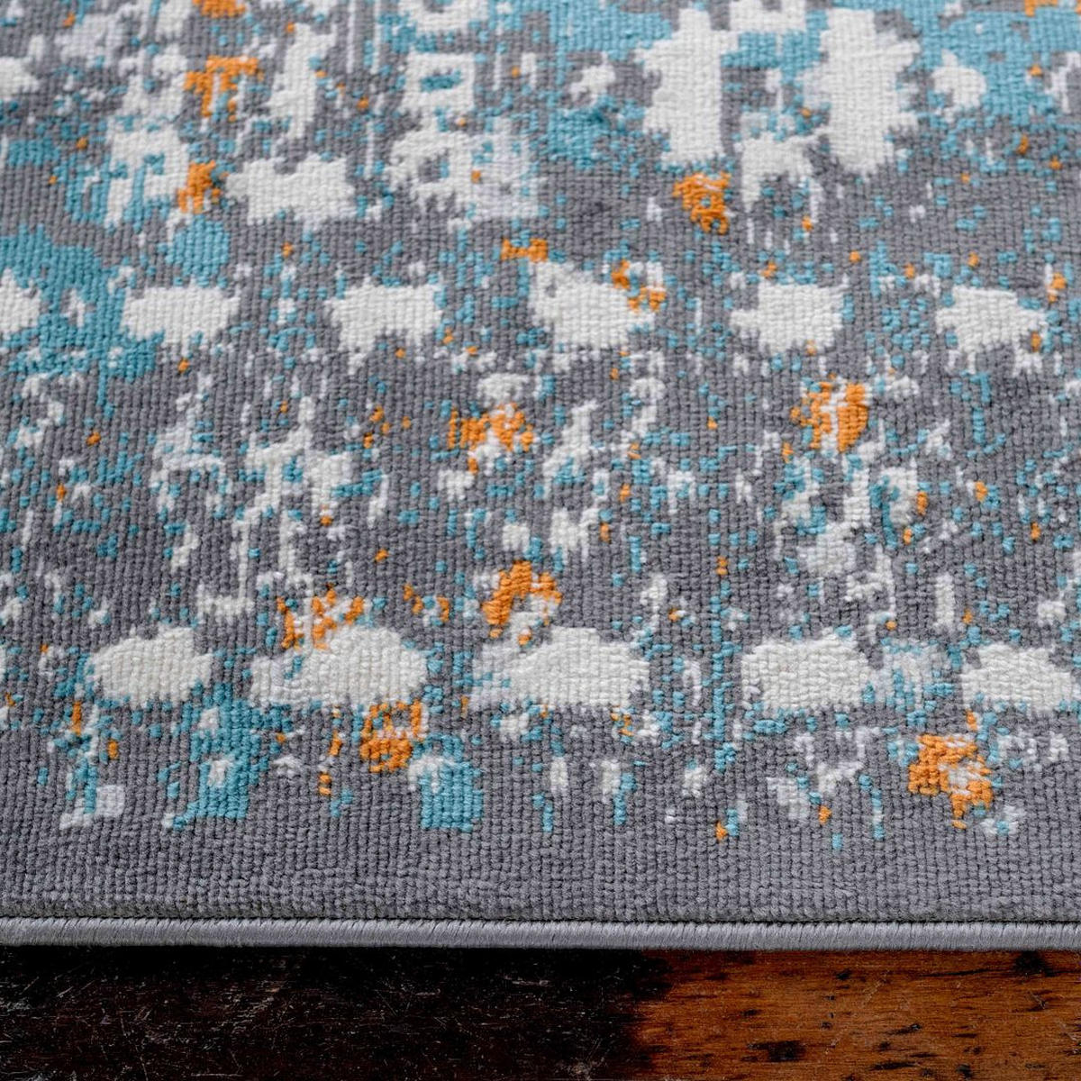 VINTAGE-TEPPICH Catalina Grau - Grau, Textil (120/170cm) - Kukoon Rugs