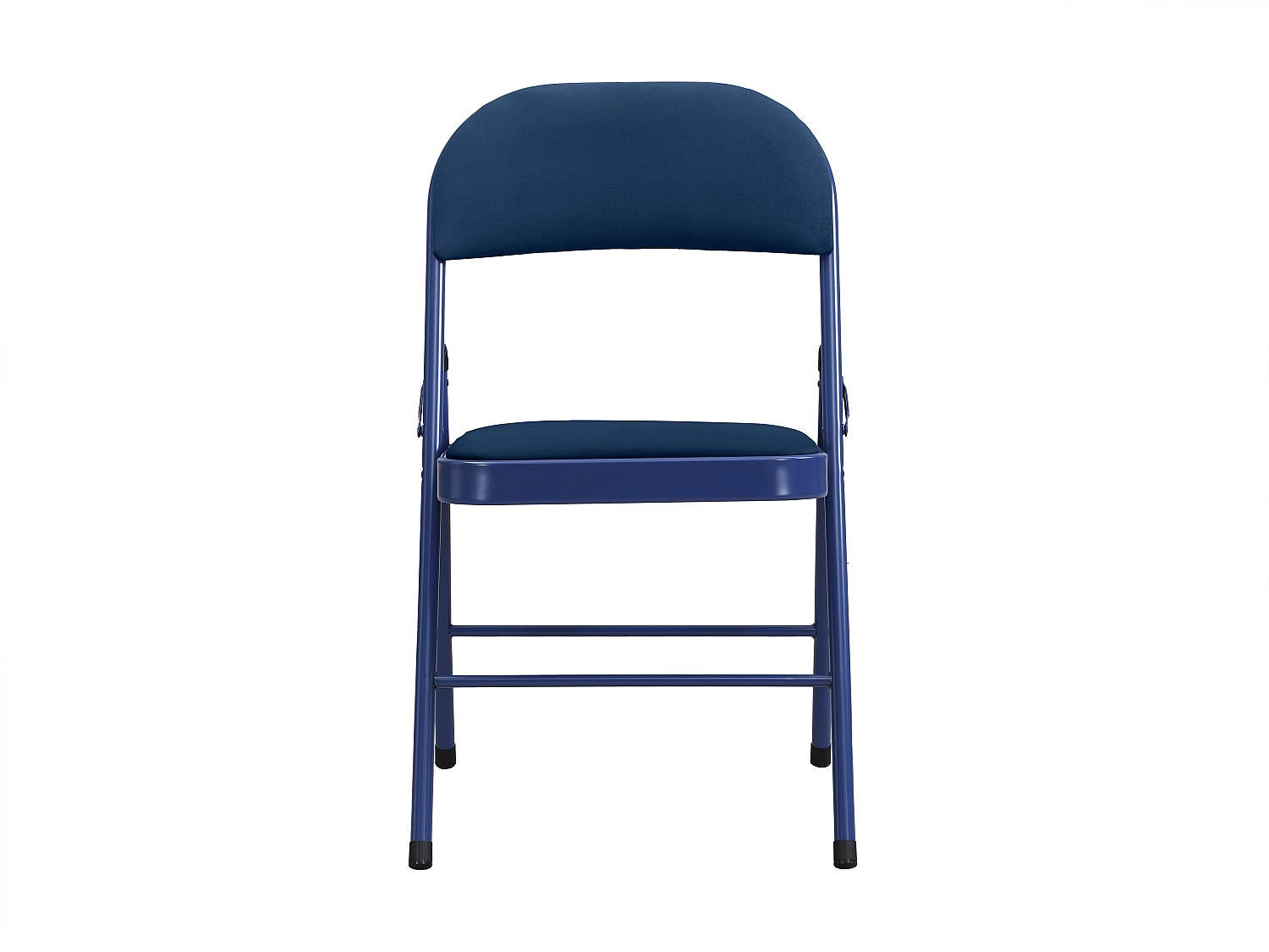 STUHL - 46 cmcm x 49 cmcm - Samt - Königsblau - ORTENSIA - Blau, Textil (46/79/49cm) - Vente-Unique