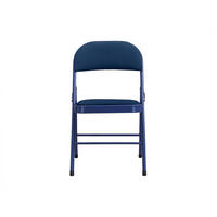 STUHL - 46 cm x 49 cm - Samt - Königsblau - ORTENSIA - Blau, Textil (46/79/49cm) - Vente-Unique
