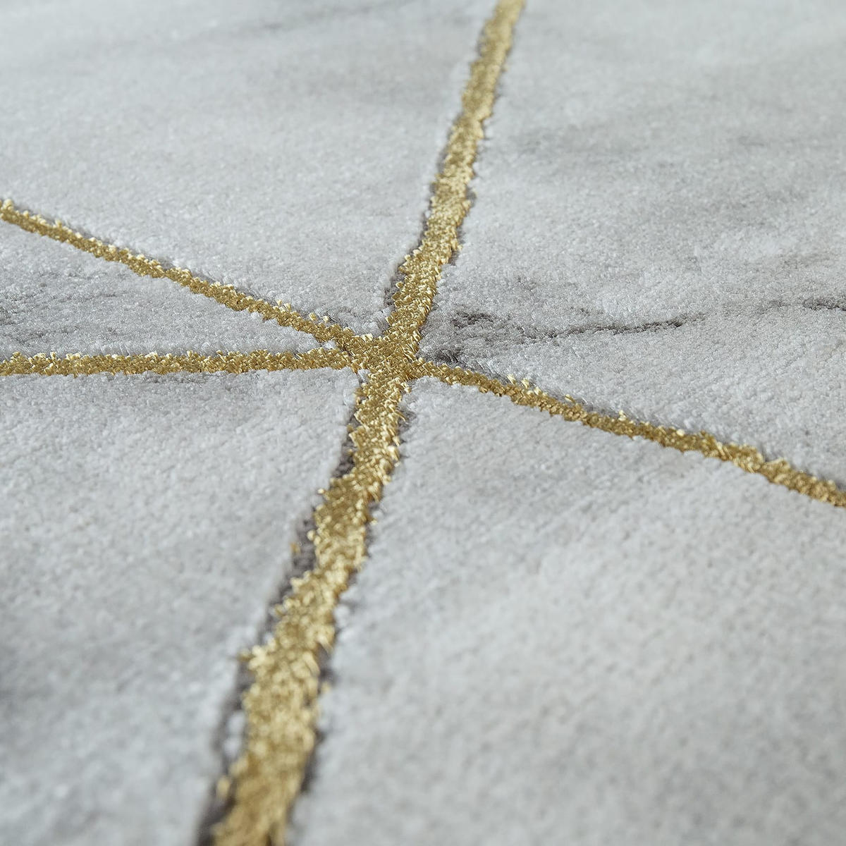 KURZFLORTEPPICH 160/160 cm Kraft 523 - Goldfarben, Kunststoff (160/160cm) - Paco Home