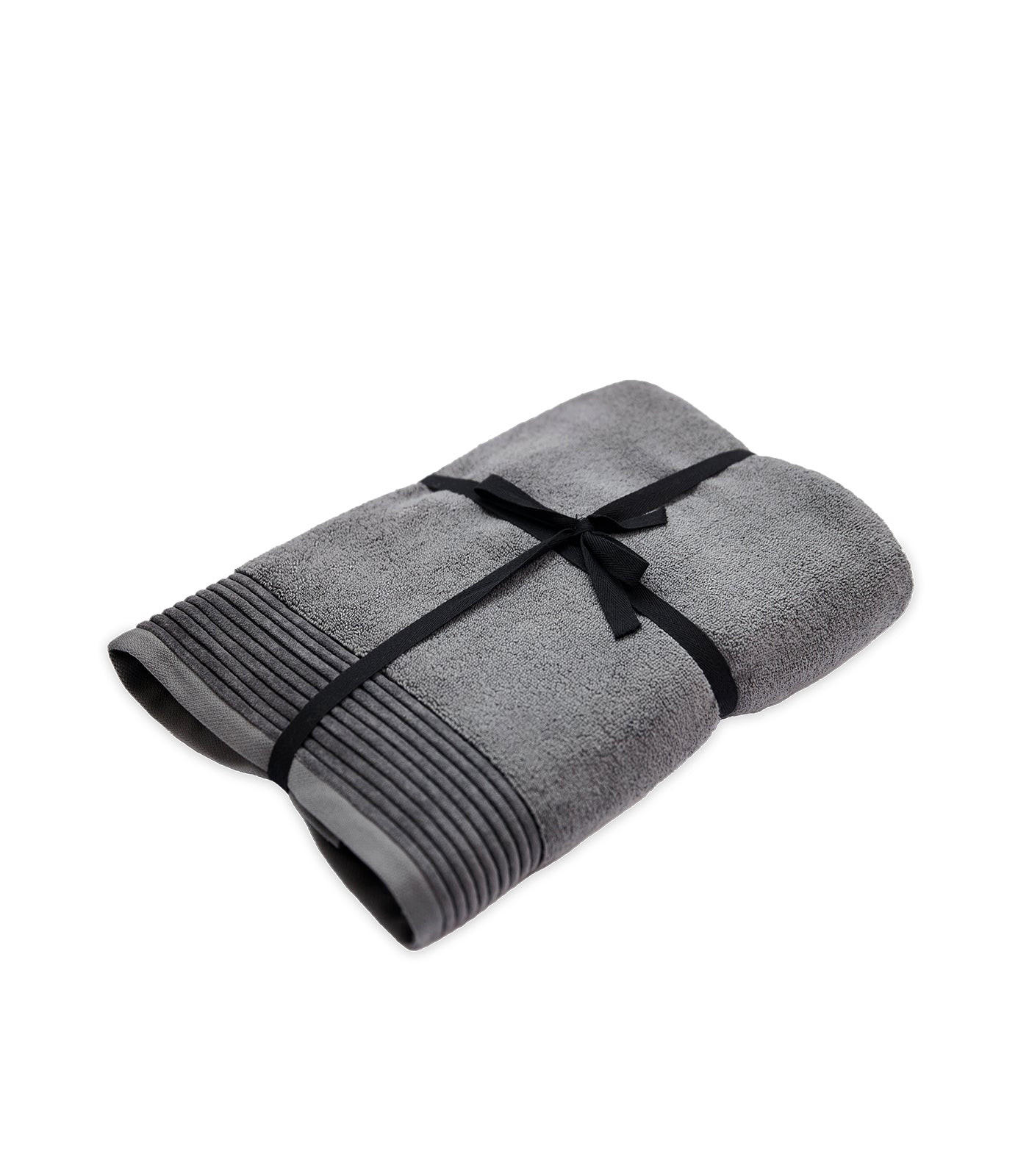 DUSCHTUCH Soothing Shadows, 70x140cm, Baumwolle, Dunkelgrau - Dunkelgrau, Textil (70/140cm) - SOWL
