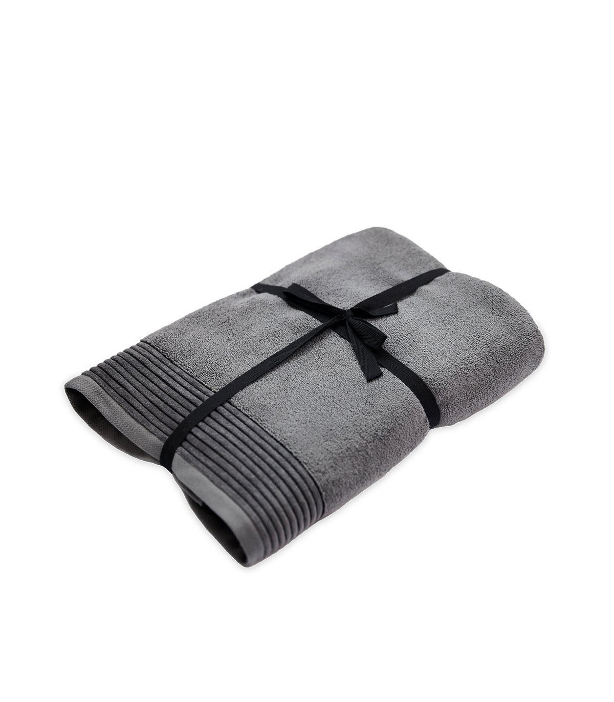 DUSCHTUCH Soothing Shadows, 70x140cm, Baumwolle, Dunkelgrau - Dunkelgrau, Textil (70/140cm) - SOWL