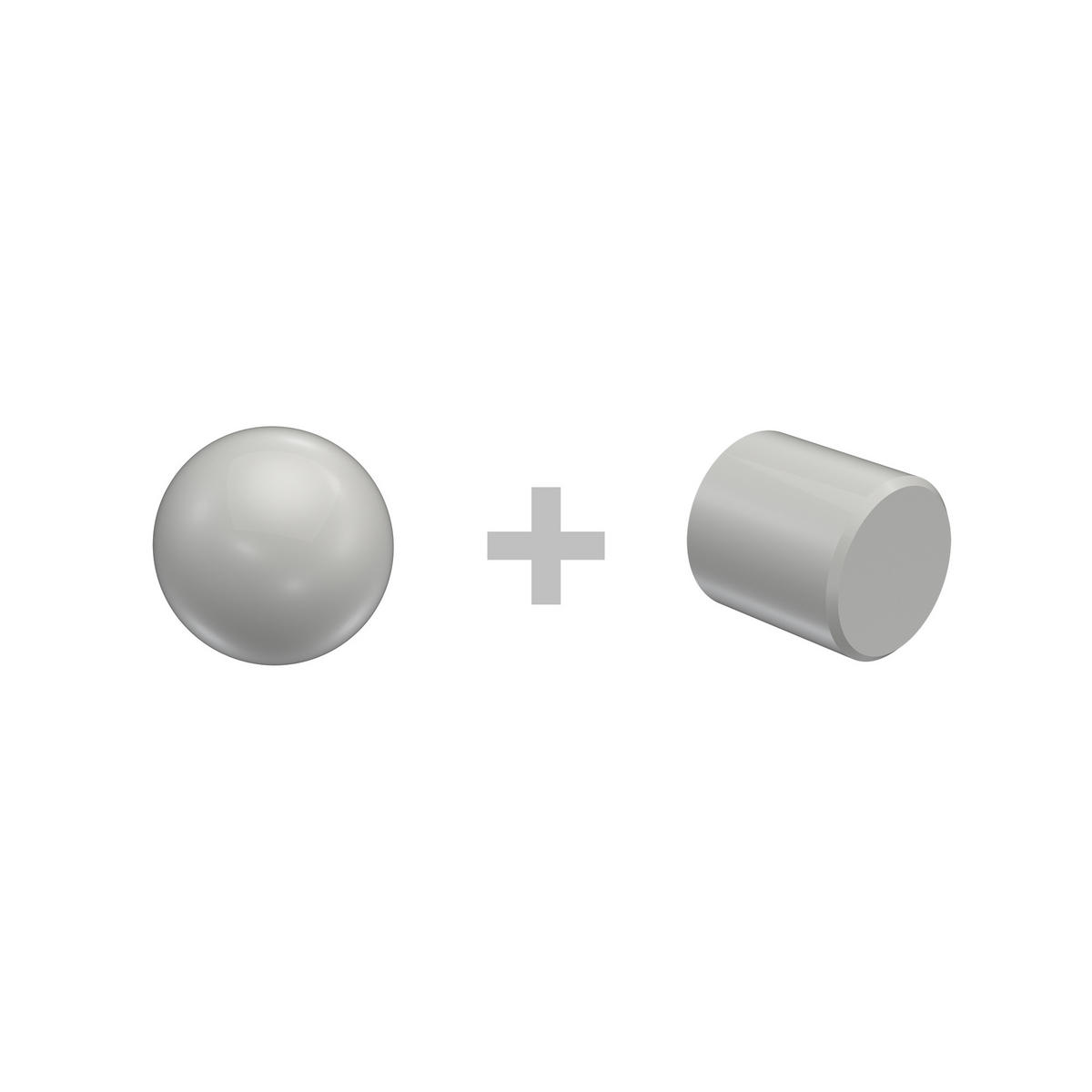 GARDINENSTANGE RUNDROHR-INNENLAUF Platon Luino 540 cm (geteilt in 3 x 180 cm), 2-läufig, 20 mm Ø Weiß - Weiß, Metall (540cm) - INTERDECO