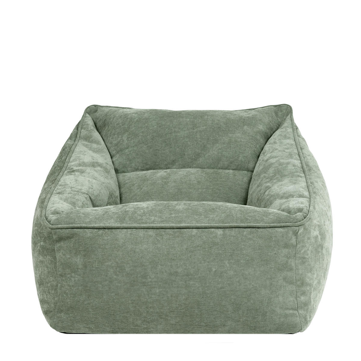 SITZSACK Sessel Chenille Natalia - Salbeigrün, Kunststoff/Textil (100/80/88cm) - icon