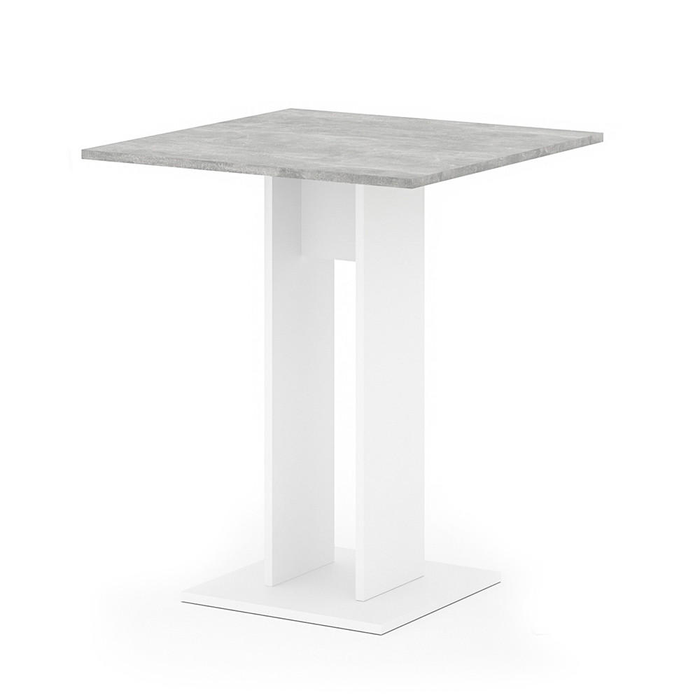 ESSTISCH Repose Beton 65 x 65 cm - Schieferfarben, Holzwerkstoff (65/65/78cm) - Vicco
