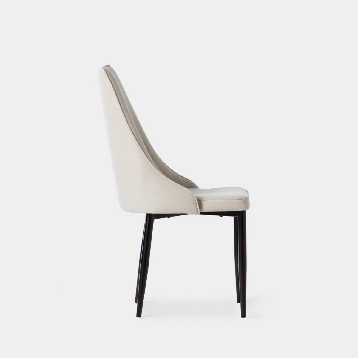 ESSZIMMERSTUHL Agnes Beige 45 cm x 95 cm 4er-Set - Beige, Textil (45/95/65cm) - Klast Home