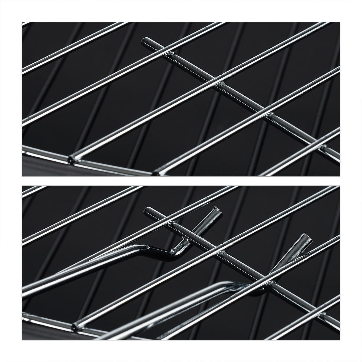 FEUERSCHALE - Schwarz, Textil/Metall (60/42.5/60cm) - Relaxdays