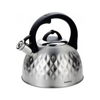 WASSERKESSEL Silber 25/22/24 cm KB7549 - Silberfarben, Metall (25cm) - Klausberg 