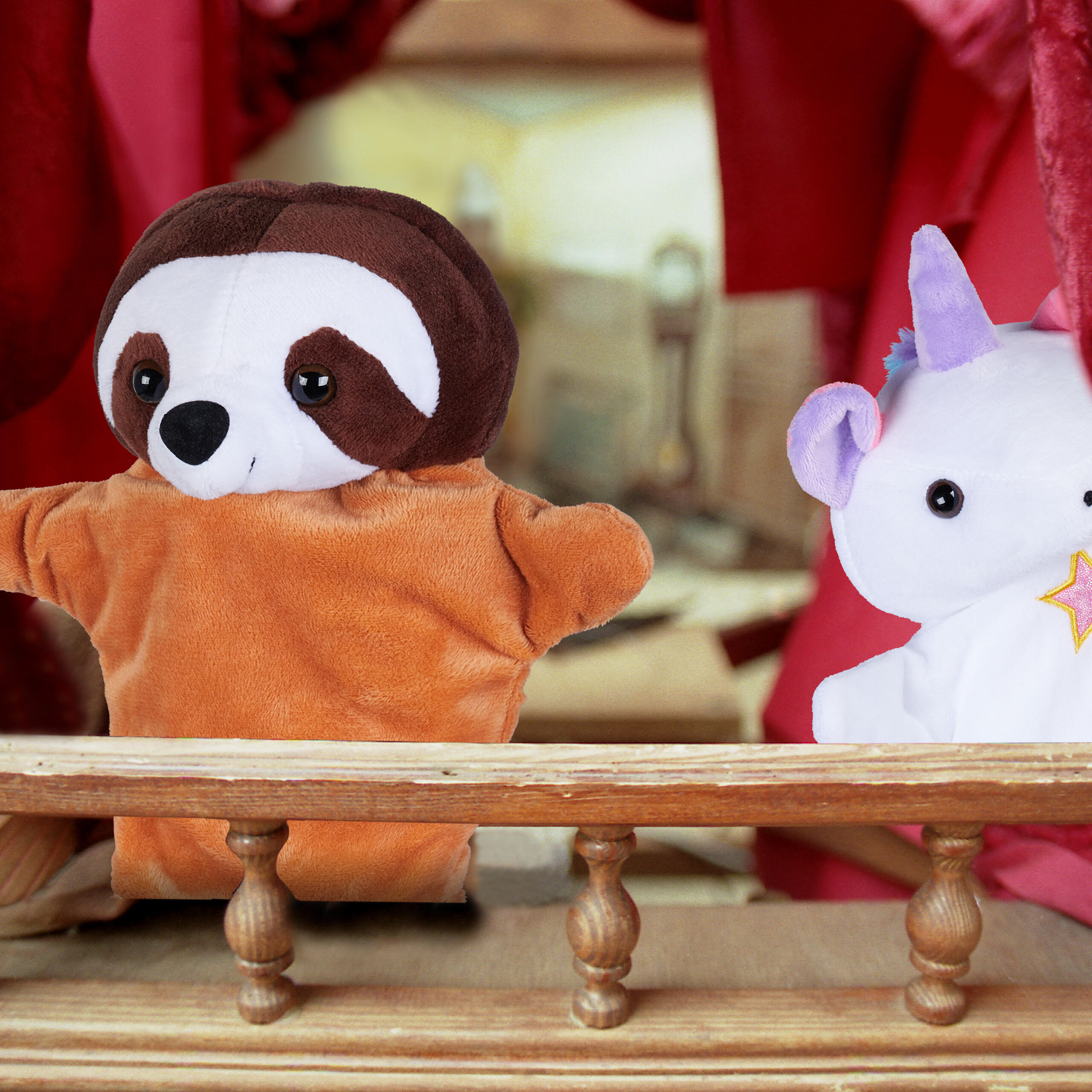 3xHANDPUPPE - Multicolor, Textil (20/24/13cm) - Relaxdays