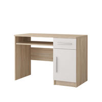 KINDERSCHREIBTISCH OLMO 08 110/50/76 Weiß/Sonoma Eiche - Weiß/Sonoma Eiche, Holzwerkstoff (110/76/50cm) - Deine Möbel 24