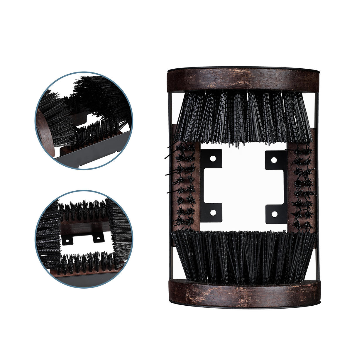 SCHUHABSTREIFER - Schwarz, Holz/Kunststoff (46.5/12/15.5cm) - Relaxdays