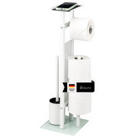 STAND-WC-GARNITUR 4IN1, weiß - Weiß, Metall (28/67/20cm) - eluno