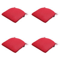 SITZKISSEN Panama - Rot - 46/48/4,5 cm - 4er-Set - Rot, Textil (48/4/46cm) - Madison
