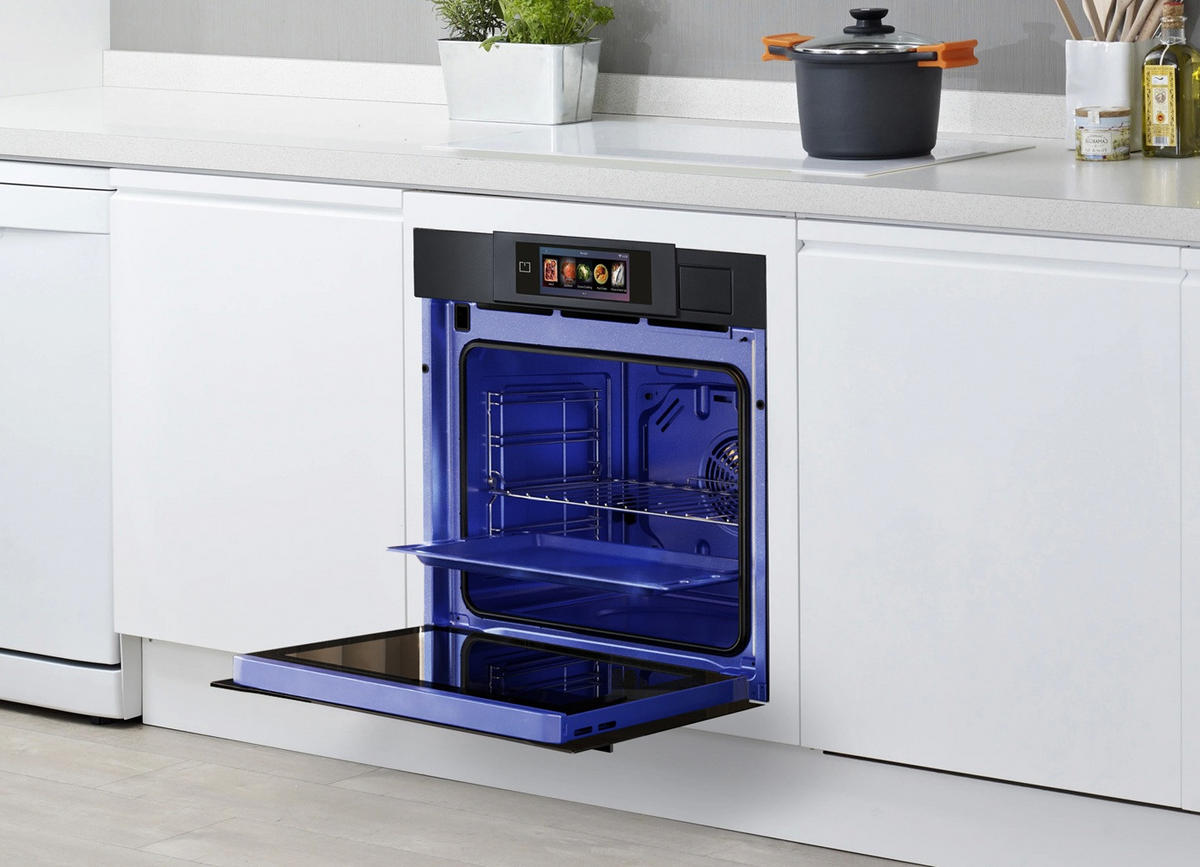 KAISER EH 6341 Multifunktions-Elektro-Dampfbackofen mit Dampfreinigung, 60 cm + AT 6455 s Dunstabzugshaube 60cm - Grau, Metall (59.4/59.4/57.5cm) - Kaiser
