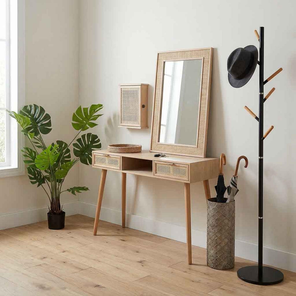 GARDEROBE aus metall - Schwarz, Metall (34/175/34cm) - Wanderlust