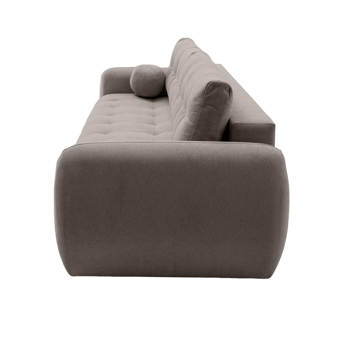 SOFA ARNIS mit Schlaffunktion, Taupe - Taupe, Textil (252/70/105cm) - Fedve