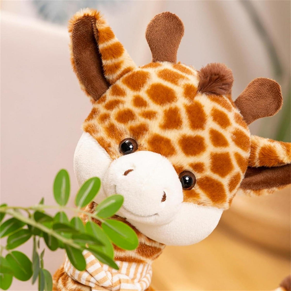 PLÜSCHTIER Giraffe 28 cm - Braun, Textil (10/28cm)