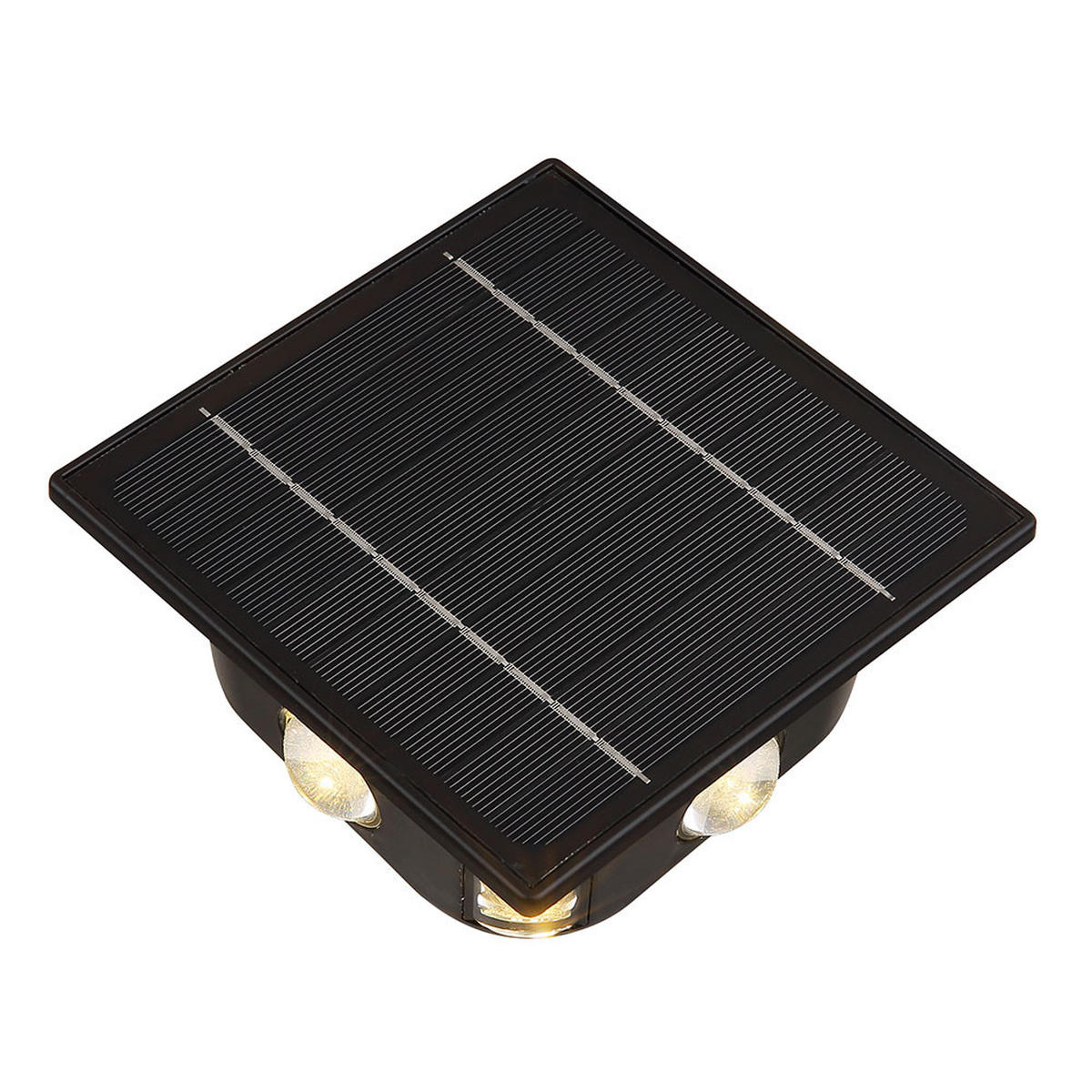 LED AUSSENLEUCHTE Solarleuchte Schwarz Kunststoff - Schwarz, Kunststoff (13.1/7/13.1cm) - Globo Lighting