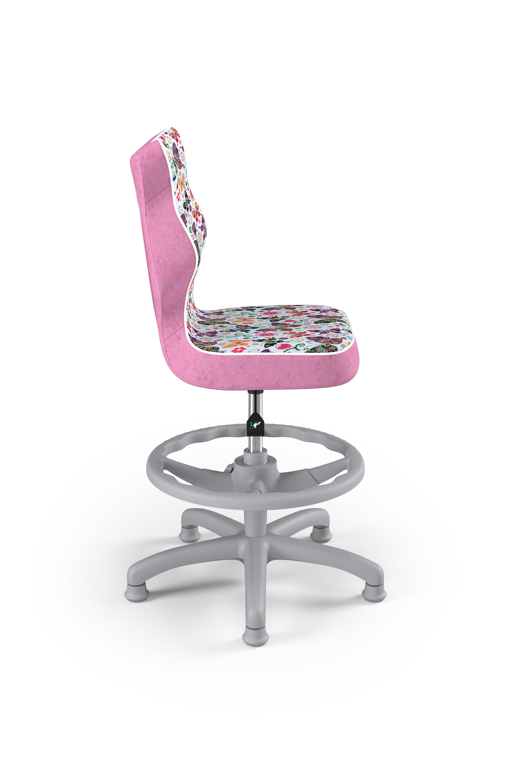 KINDERSTUHL Petit mit Fußstütze - Rosa, Textil (66/90/66cm) - RAUMHIRSCH FURNITURE