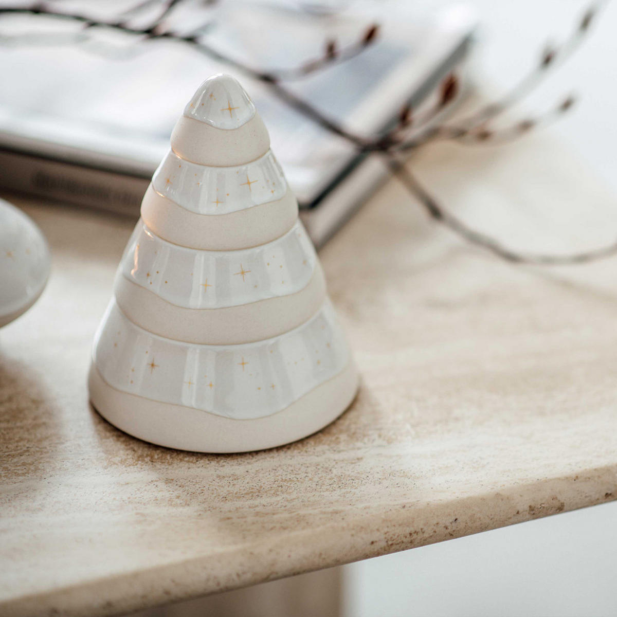 DEKOFIGUR Winter Glow beige ø 11 cm - Beige, Keramik (11/13.9/11cm) - like.Villeroy & Boch
